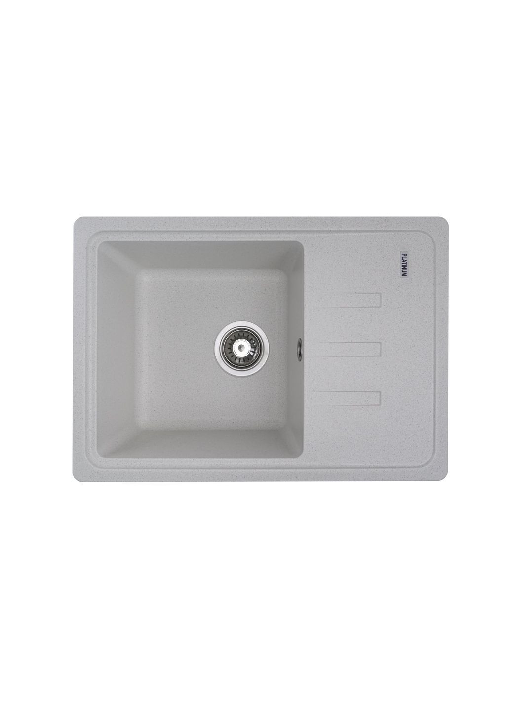 Гранітна мийка для кухні 6243 LIANA матова Біла в крапку Platinum (269793074)