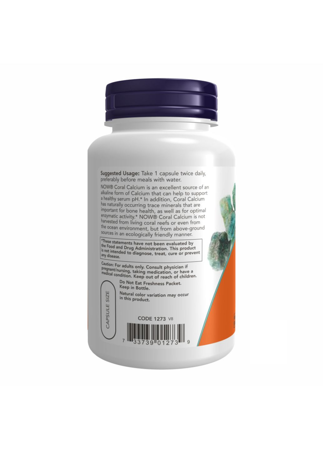 Коралловый кальций 1000мг NOW для здоровья костей диетическая добавка без ГМО Now Foods (368978471)