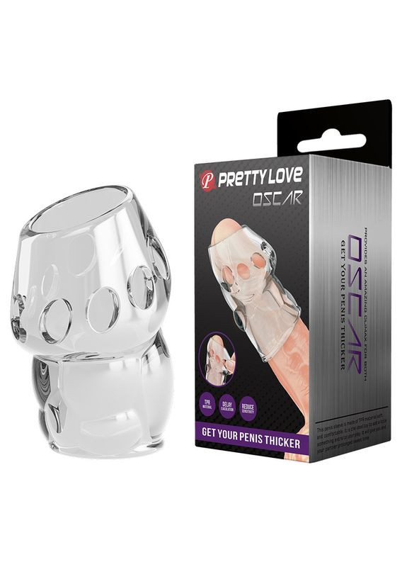 Насадка на член - Pretty Love Oskar Penis Thicker Transparent LyBaile (335863197)