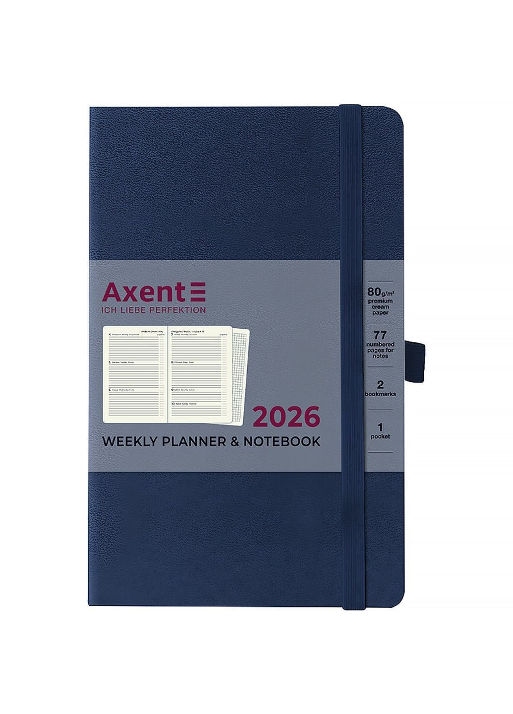 Щотижневик датований 2026 рік 125х195 мм Partner Strong синій 8505-26-02 Axent (362947366)