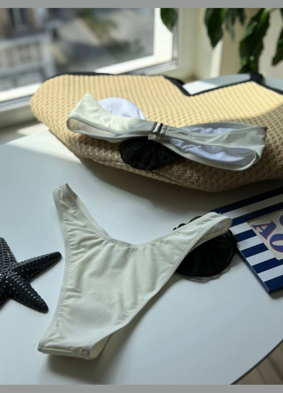 Молочний жіночий купальник з трояндами Simply sexy