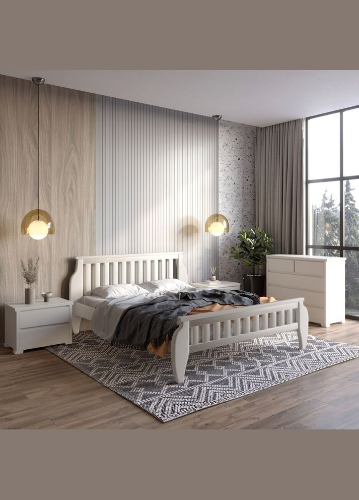 Односпальная деревянная кровать Прага (S2005Y50R) 80х190 см (MBG-7138) Mebigrand (366083238)