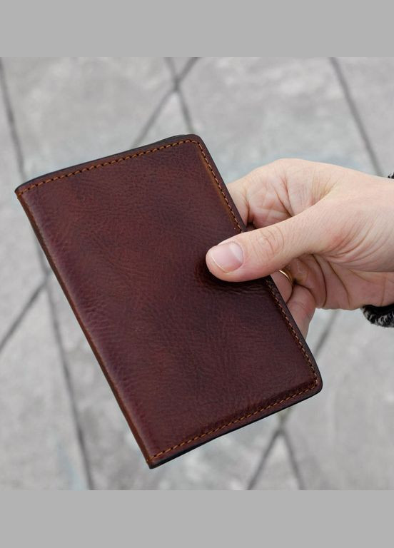 Маленька шкіряна обкладинка для паспорта для жінок - Gulliver's Travels - Коричневий колір - 5200301W Time Resistance (316062825)