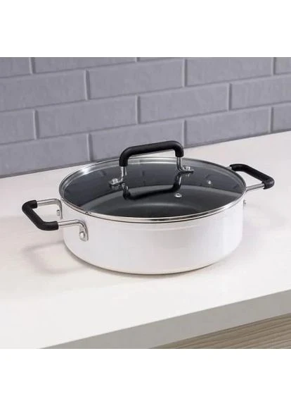 Кастрюля GJT02CM 4 л литиевый алюминий белый 80x26x26 см No Brand Soup Pot (402550211)