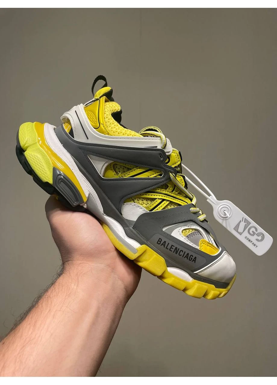Цветные кроссовки trainer yellow grey No Brand