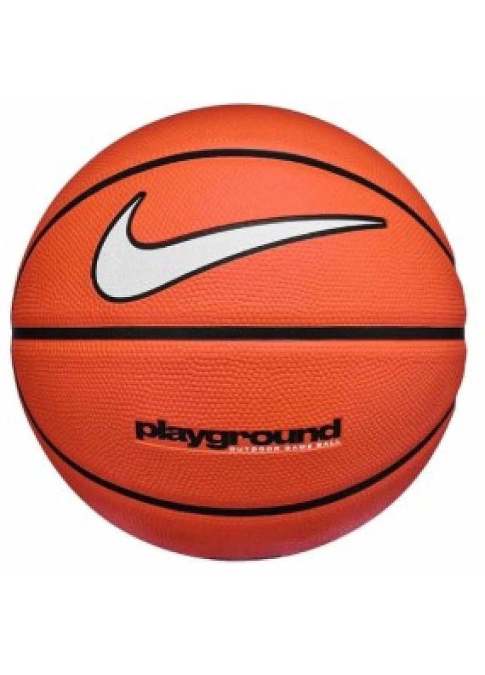 Баскетбольный Мяч EVERYDAY PLAYGROUND 8P DEFLATED AMBER/BLACK/WHITE size 6 Nike (367593968)