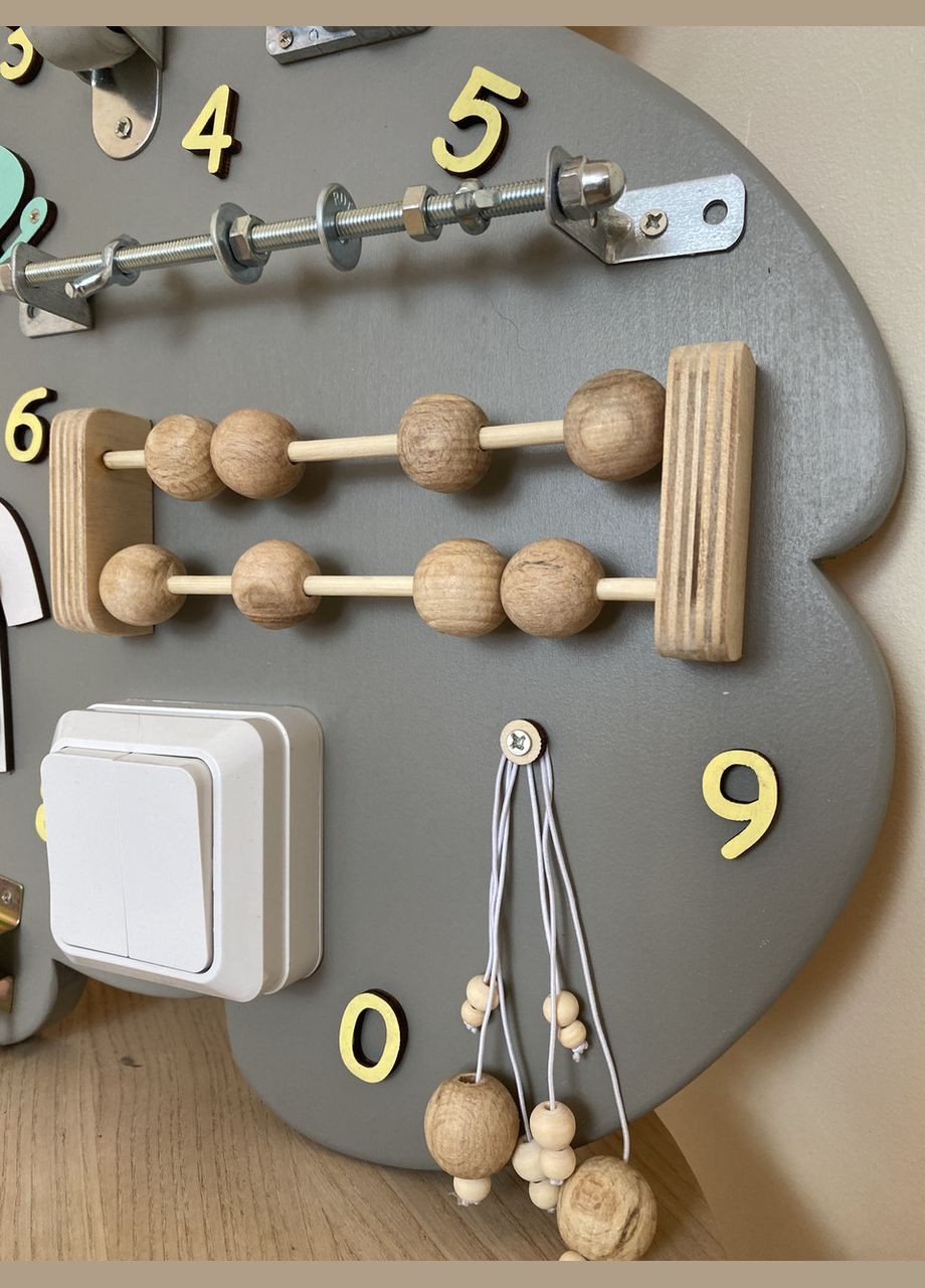 Бизиборд "Мишка" развивающая игрушка, подарок на 1 год 40х50 см No Brand (356005993)