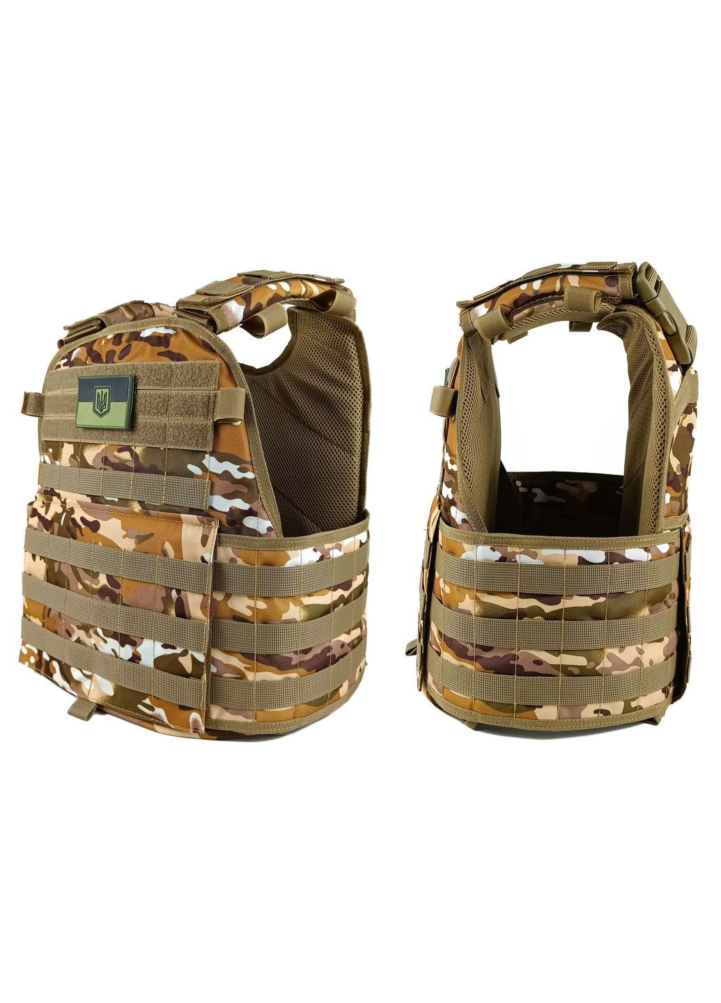 Плитоноска Pantsyr-2 (тактичний військовий жилет, бронежилет MOLLE) Multicam Arid EasyFit P-5907222931394 (341528940)