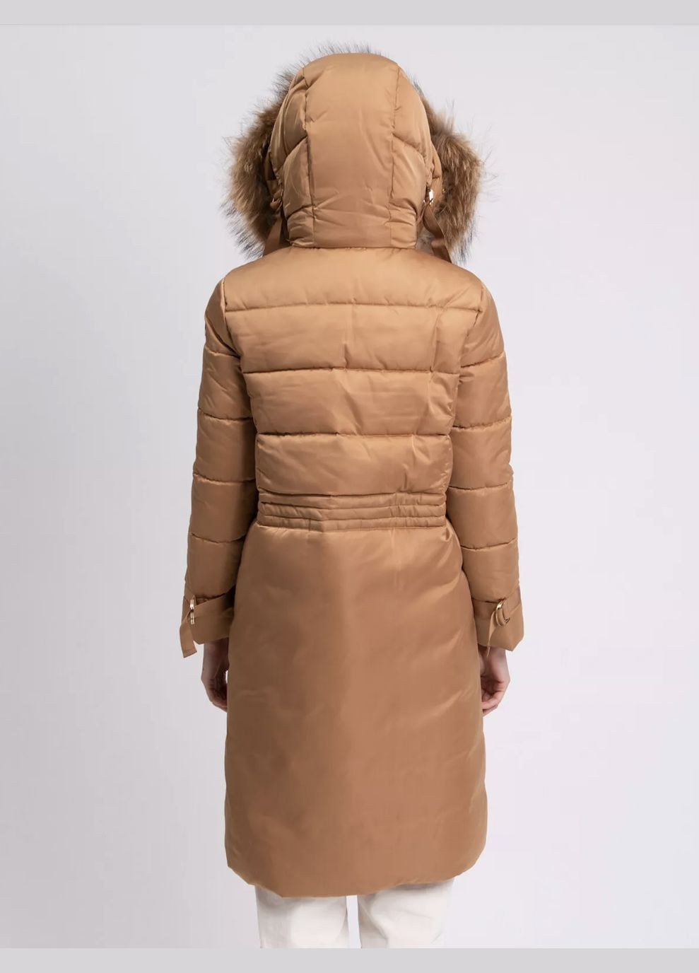 Коричневий зимній Пуховик Trussardi Jeans