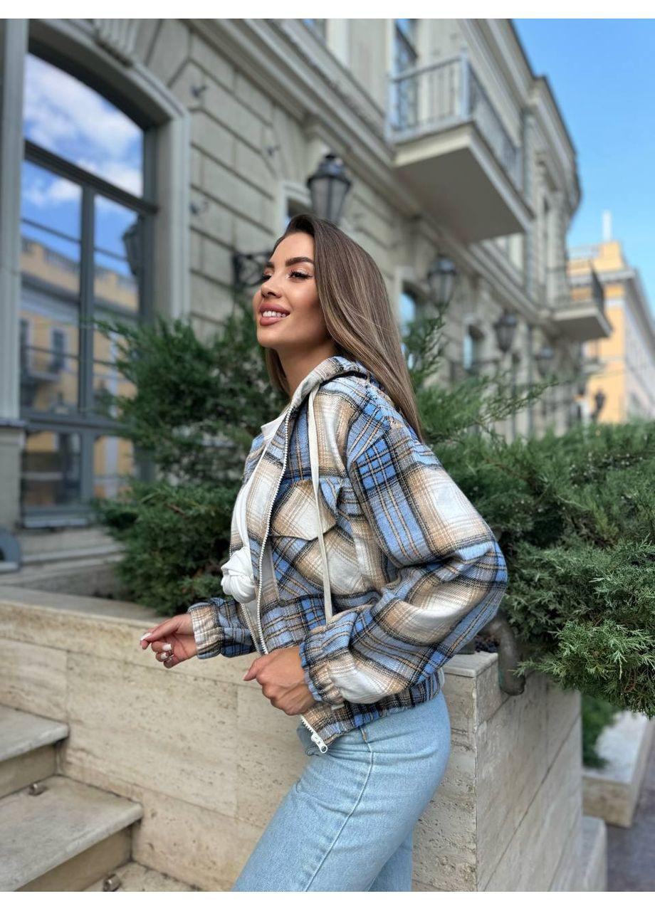 Голубая зимняя куртка - замеры в описании. GD/GL Модний простір