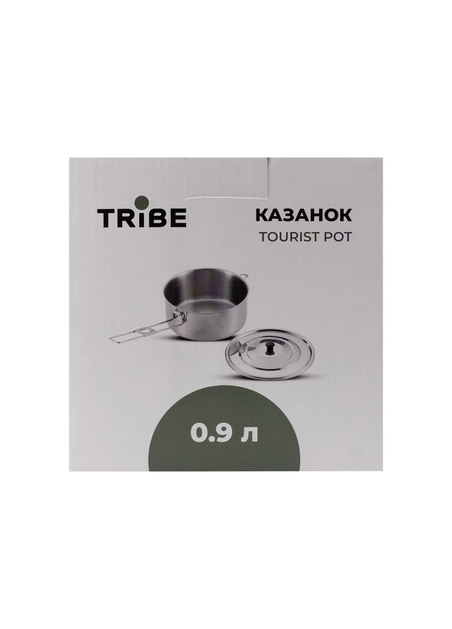 Казанок Tourist Pot 0,9 л стальной T-FH-0007-metal, легкий и компактный для путешествий Tribe (395899562)