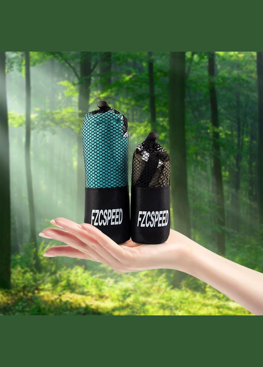 Швидковисихаючий похідний рушник бірюзовий 80х130 см No Brand бірюзовий