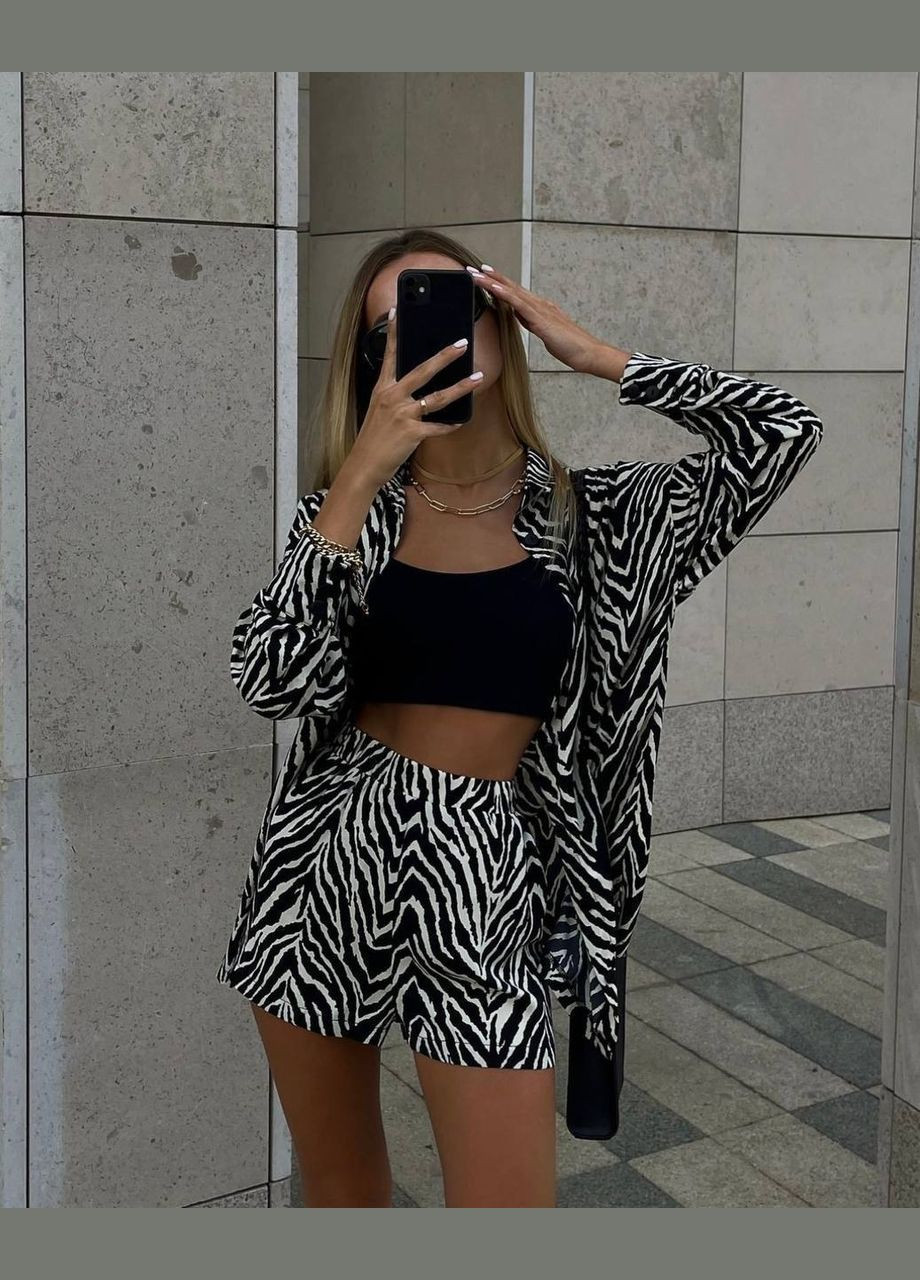 Женский черно-белый костюм No Brand (342098165)