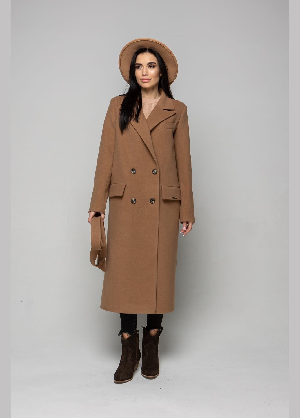 Бежеве демісезонне Пальто Бостон CHIUAS