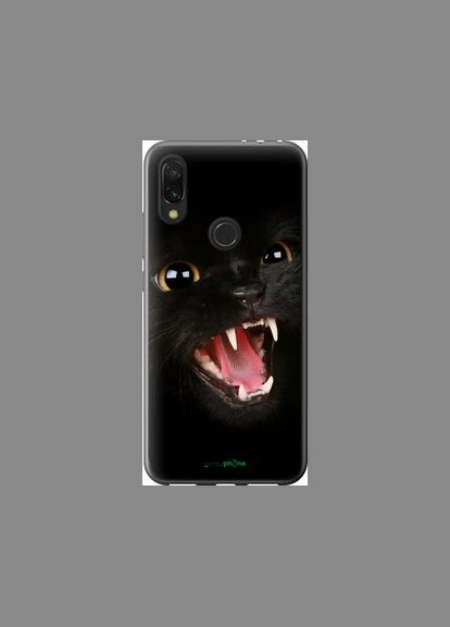 Чехол на Xiaomi Redmi 7 Чёрная кошка "932u-1669-2448" Endorphone (380372780)