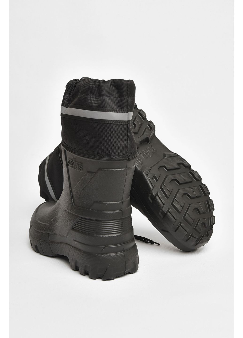 Чоботи чоловічі піна зі з`ємною шкарпеткою чорного кольору Let's Shop (358883666)