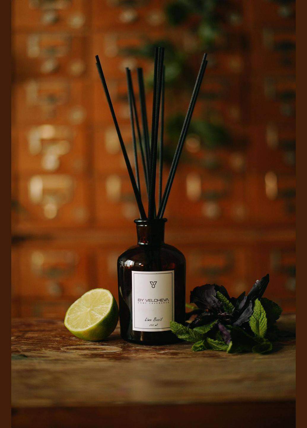 Дифузор BASIL (цитрусовий аромат лайм та базилік) BY VELCHEVA LIME (333032185)