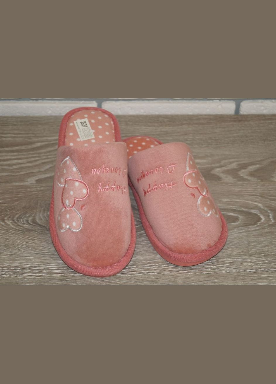 Тапочки жіночі домашні з гарними сердечками No Brand NuoNuo (305822086)