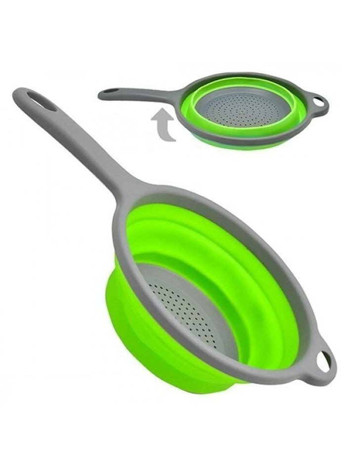 Дуршлаг складной силиконовый FRU-088-Green 40.5 см зеленый Frico (335879598)