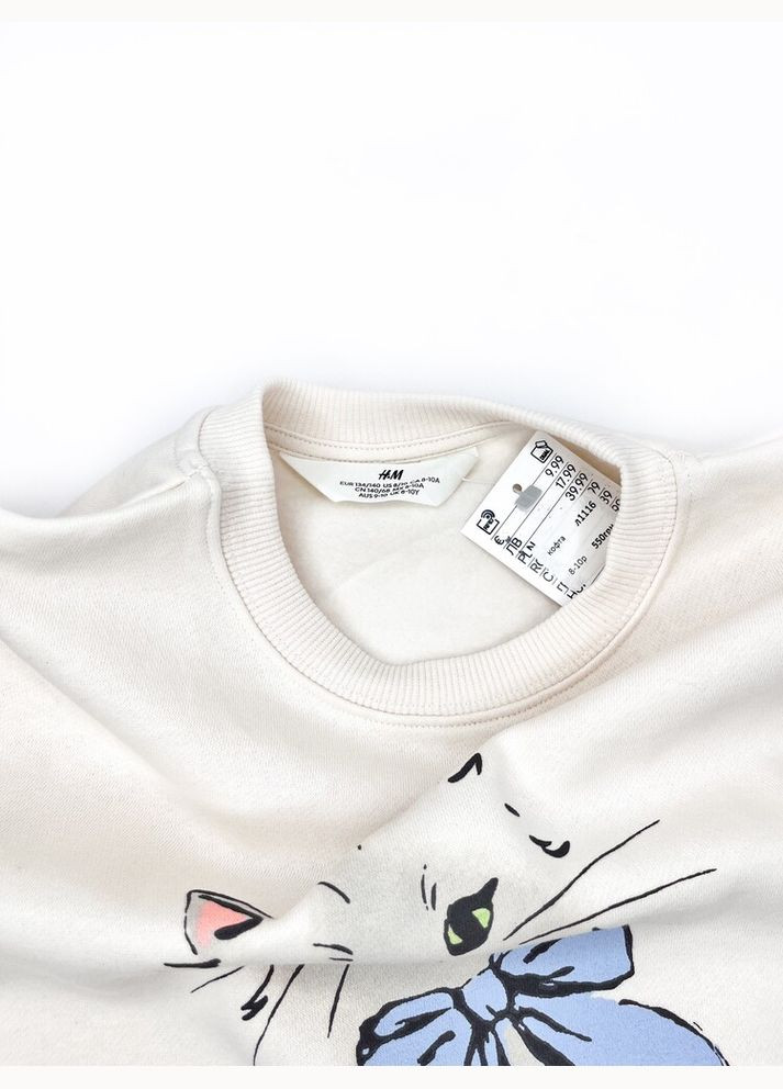 H&M кофта світшот 140 см бежевий артикул л1116 бежевий