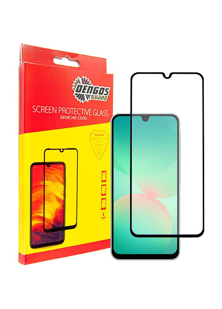 Защитное стекло для Samsung A26 Glass Full Glue Black (TGFG-386) DENGOS (333316859)