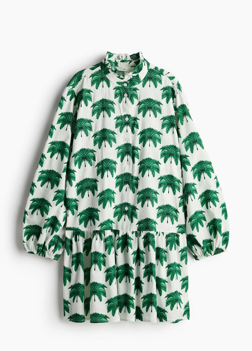 Белое платье H&M морская тематика