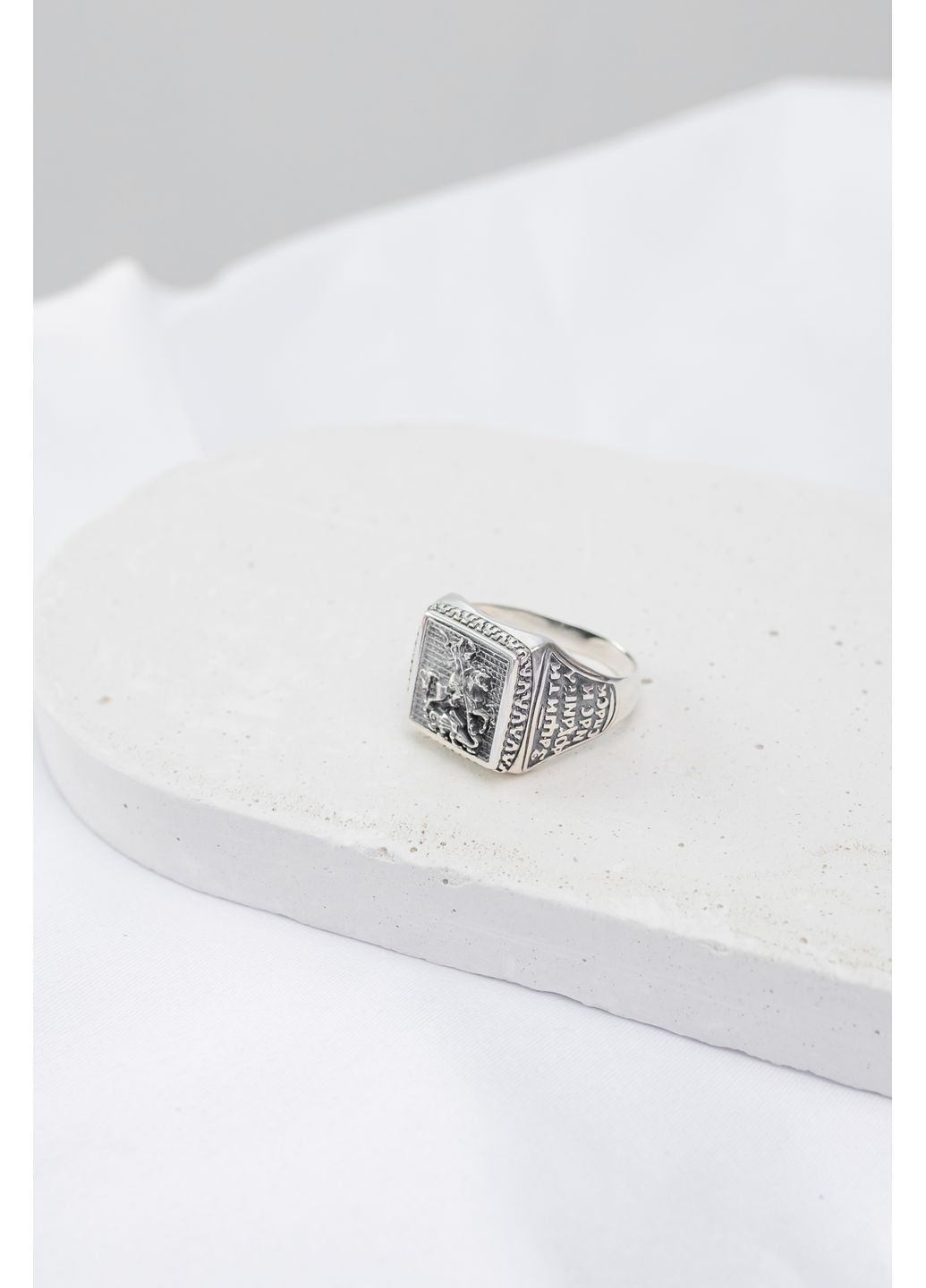 Печать серебряная мужская Георгий Победоносец 882, размер No Brand (361225119)