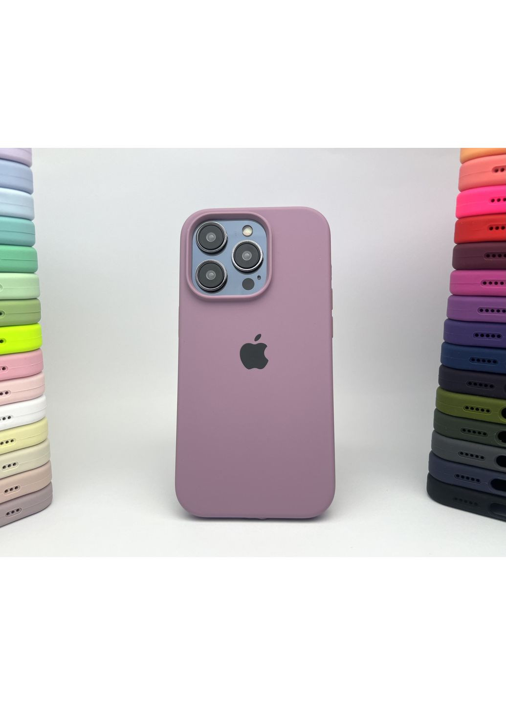 Чехол на 14 PRO Silicone case микрофибра силиконовый чехол для айфона 14 ПРО / lilac pride cover No Brand (369137148)