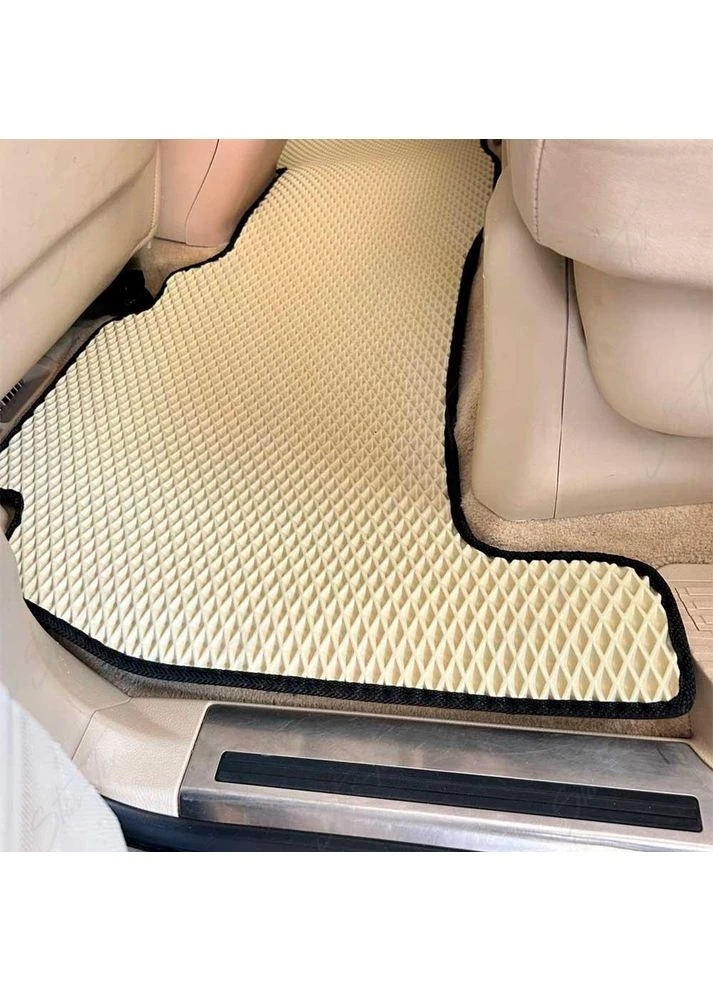 Комплект ковриков в салон на Toyota Land Cruiser 200 (2007 - 2015) EVA/Ромб Черный + Черный Star-Tex (385098104)