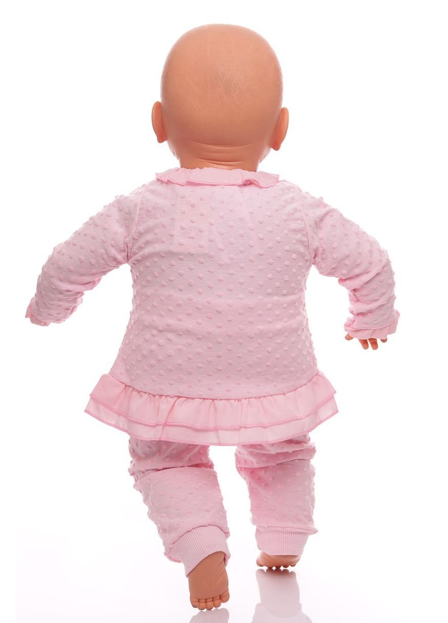 Рожевий демісезонний костюм з довгим рукавом для дівчинки трикотажний зайчик рожевий 68 см (33166) BABYKROHA