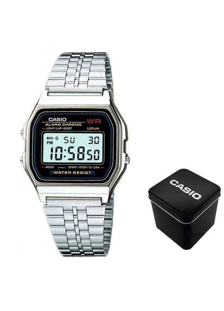 Оригинальные мужские электронные наручные часы Original A159W-N1, 24 месяца гарантия! Casio (364221212)