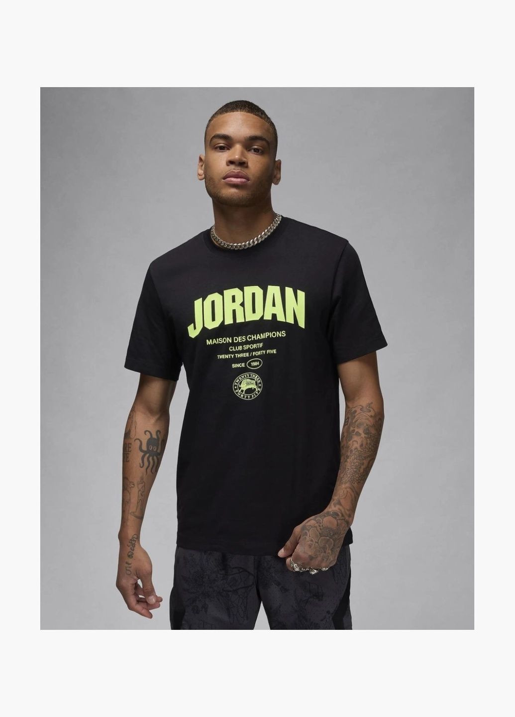 Черная мужская футболка dri-fit sport black fz1925-010 Air Jordan