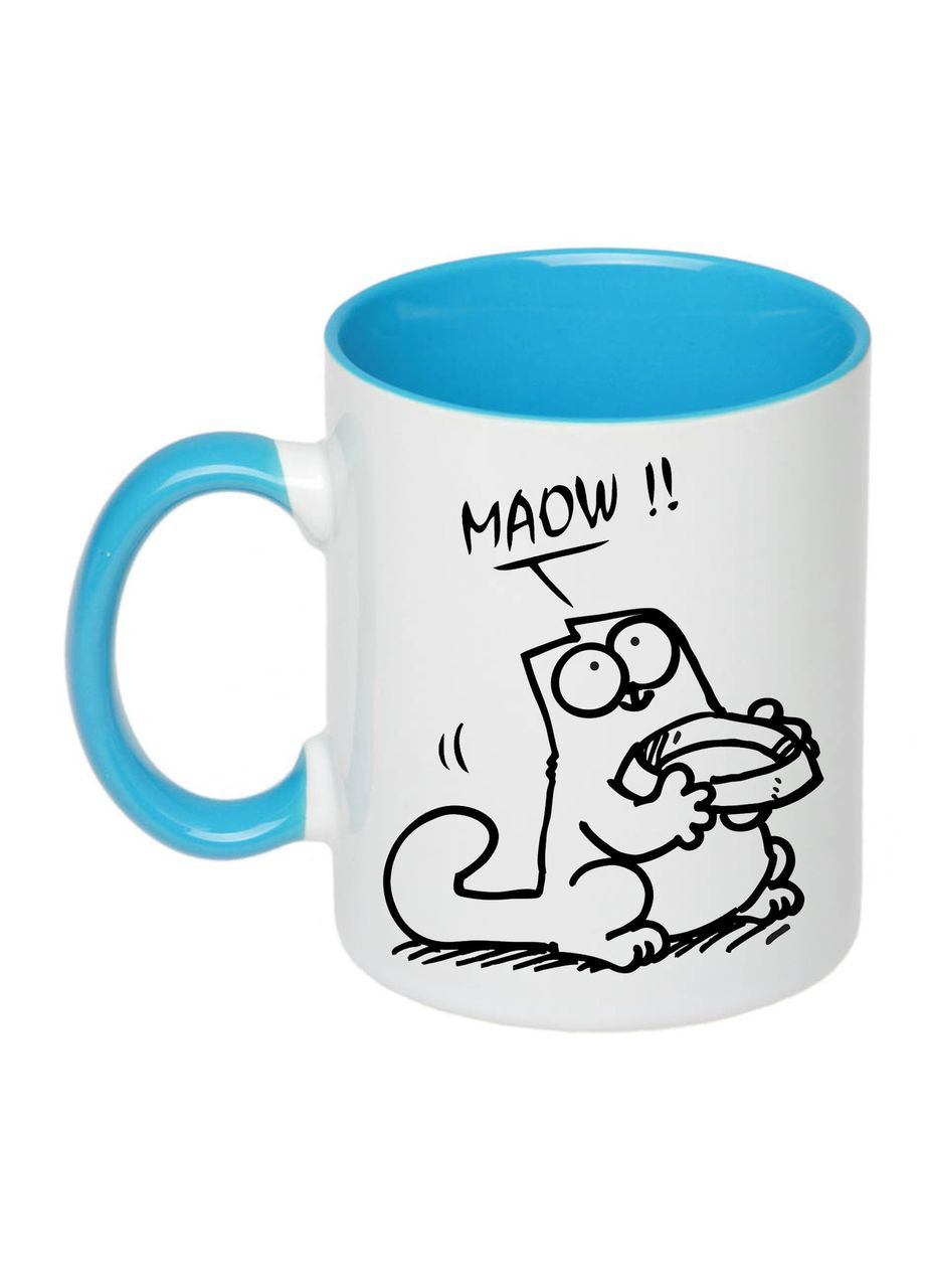 Чашка с принтом "Я много работаю" 330мл (цвет) (20108) No Brand (312488125)