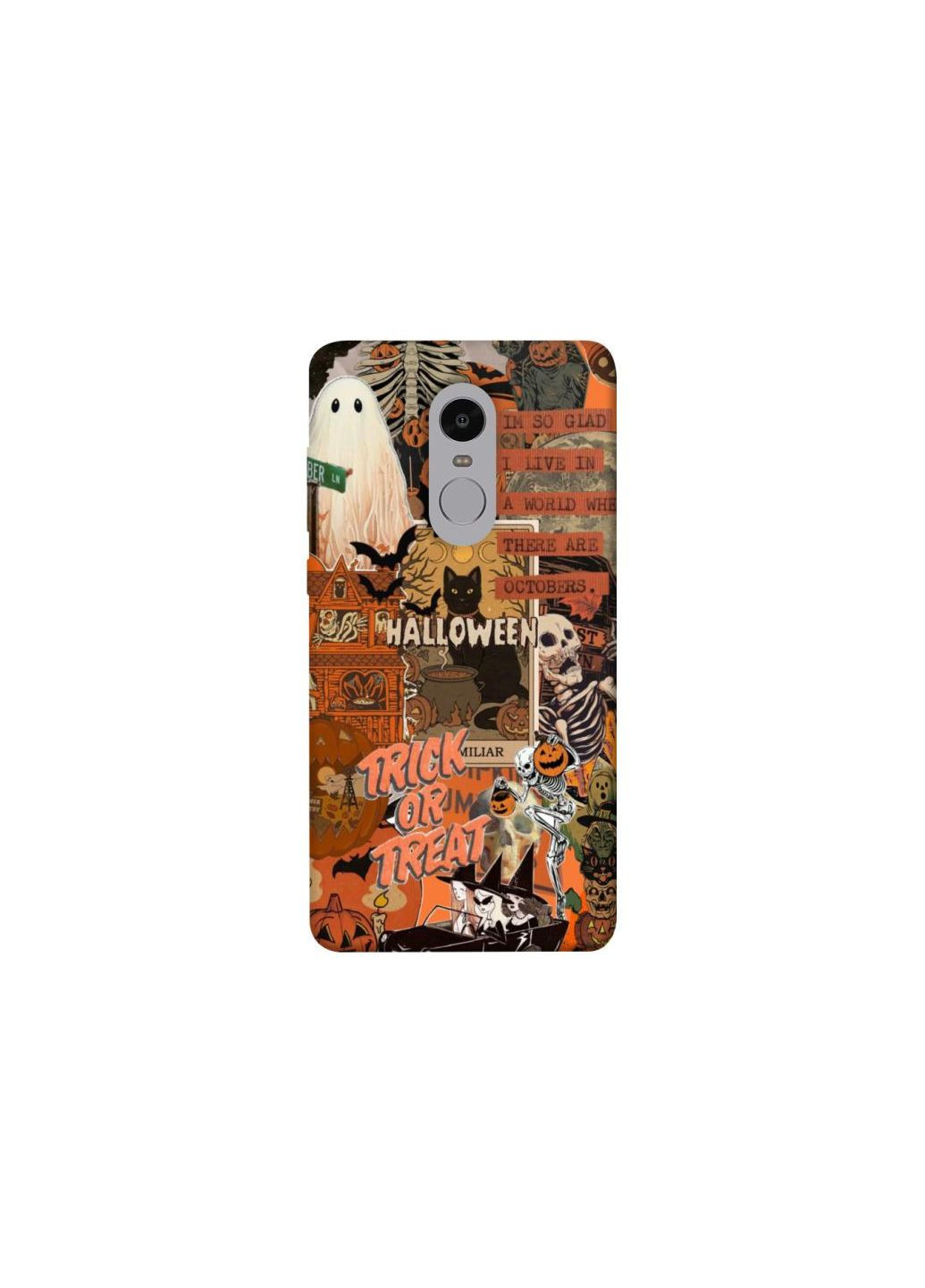 Чохол на Xiaomi Redmi Note 4X / Note 4 (Snapdragon) Halloween Style ver.3 Frontalka (361339068)