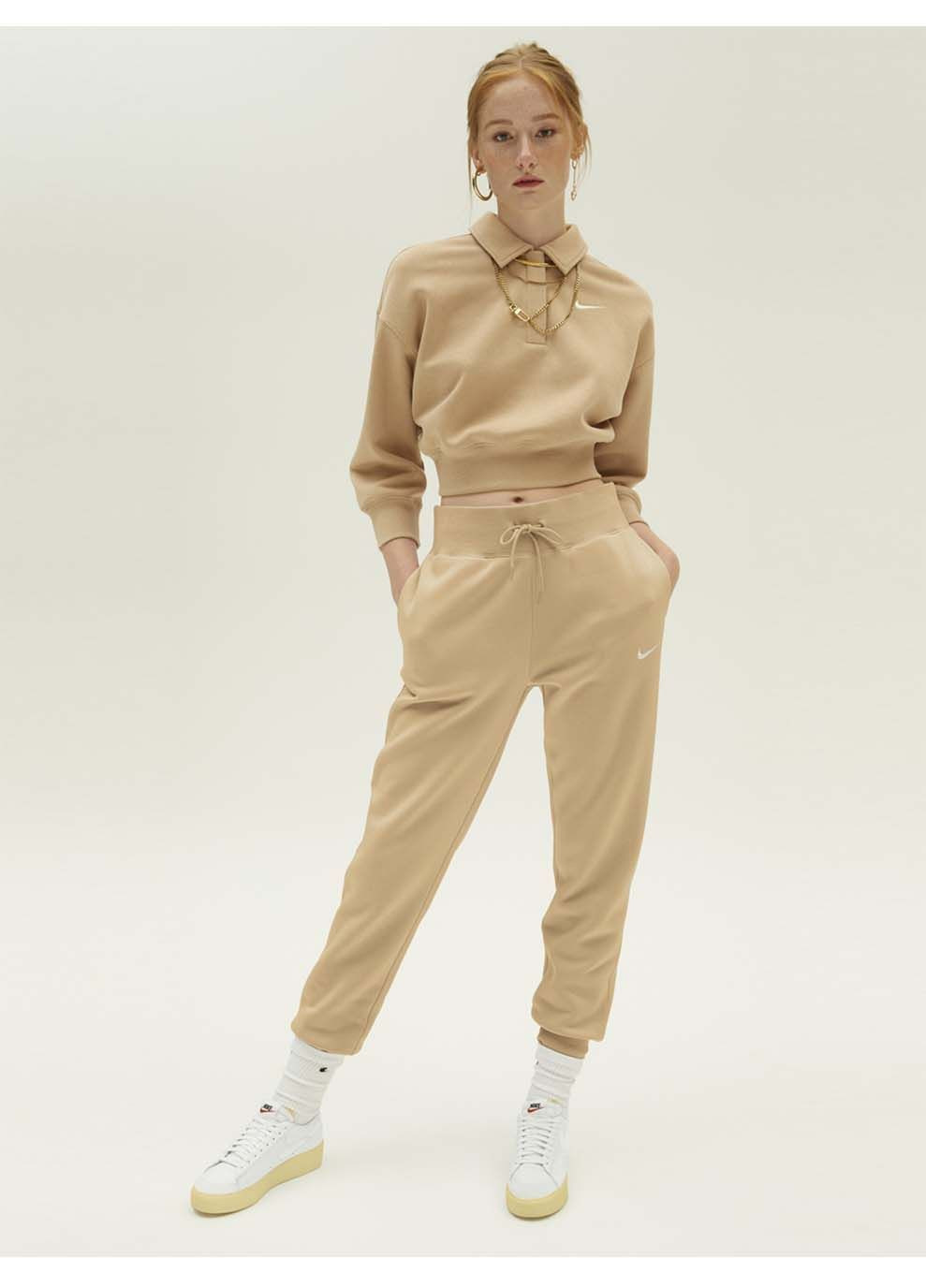 Жіночі Штани Nikeports Pants Бежевий Nike (333957437)