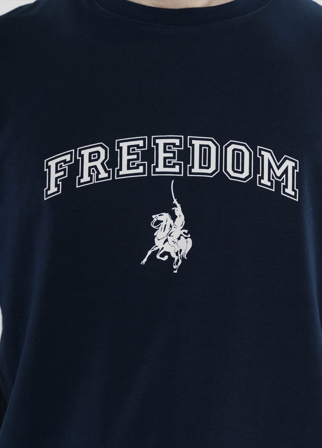 Синяя футболка унисекс freedom синяя Arber T-SHIRT FF19