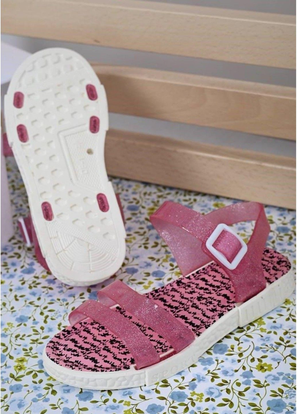 Босоніжки дитячі силіконові рожеві No Brand (305847758)