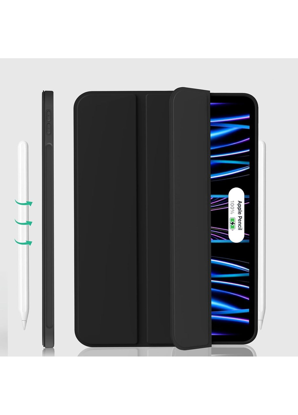Чохол-книжка Tri Fold Soft TPU Silicone для Apple iPad Pro 11" M4 2024 Black (711744) BeCover (351559957)