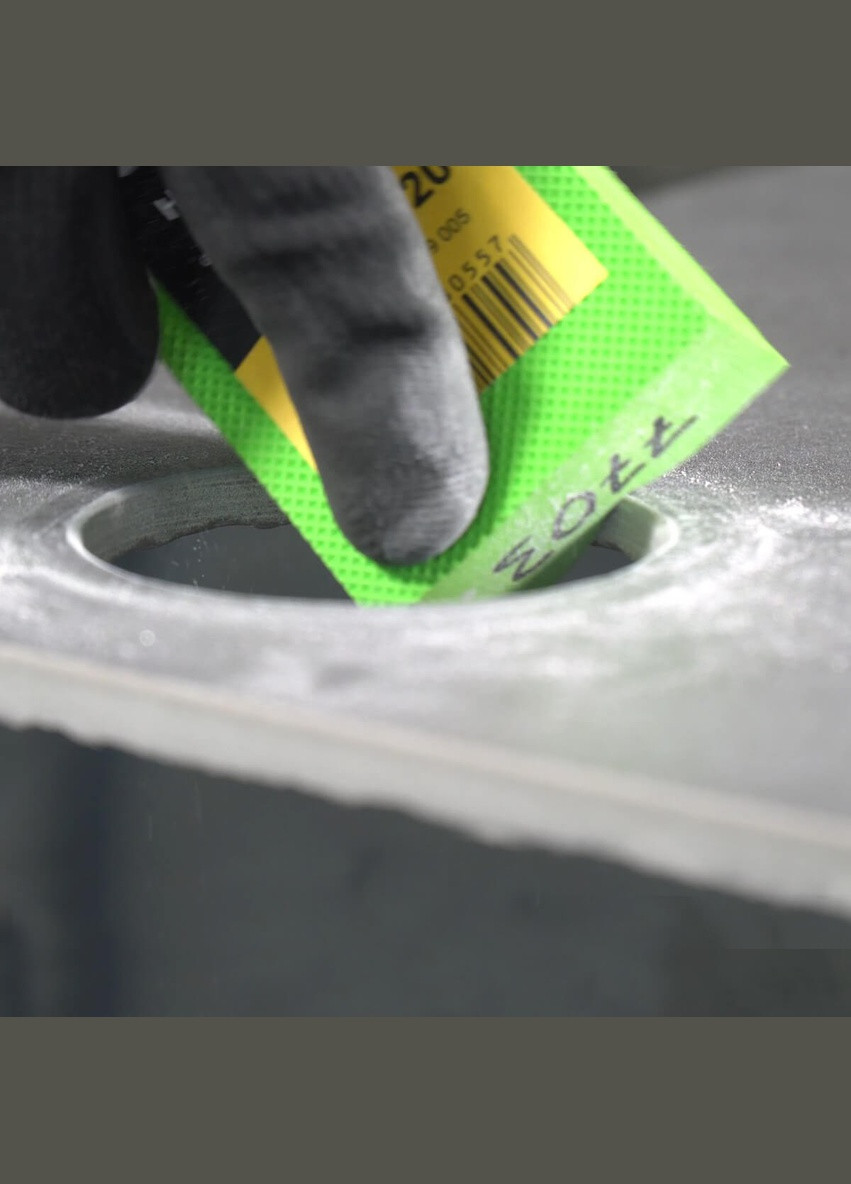 Алмазна полірувальна губка 910637559005 (100 мм, #200) ручна гальванічна Hand Pad UNI (10317) Baumesser (295033313)