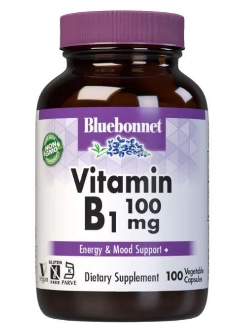 Vitamin B1 100 mg 100 Caps Bluebonnet Nutrition (294058464)