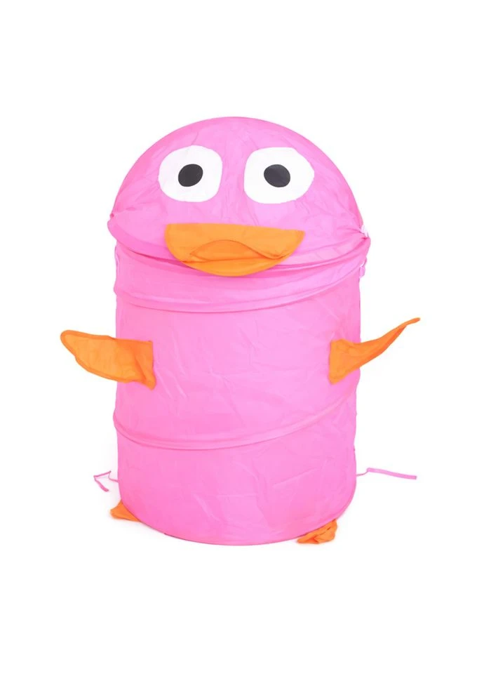 Кошик Для Іграшок "рожева Качечка" M 1039(pink) Діаметр 37 См, Висота 47/57 См, З Кришкою Seli No Brand (393501918)