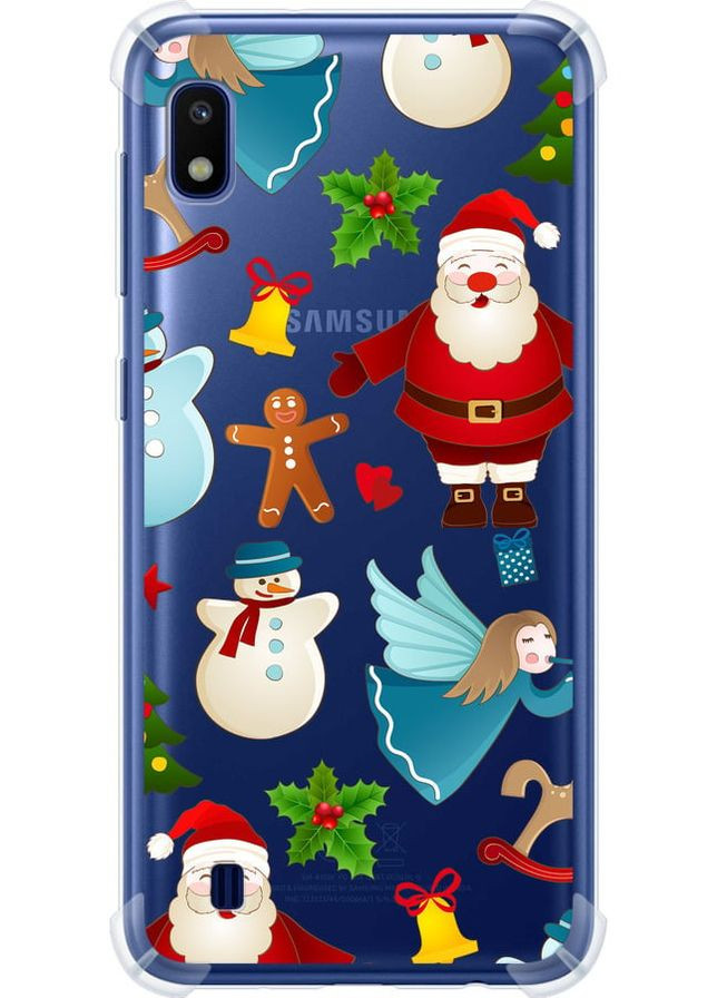 Силикон с усиленными углами чехол 'Новогодний 1' для Endorphone Samsung Galaxy A10 2019 A105F (315500715)