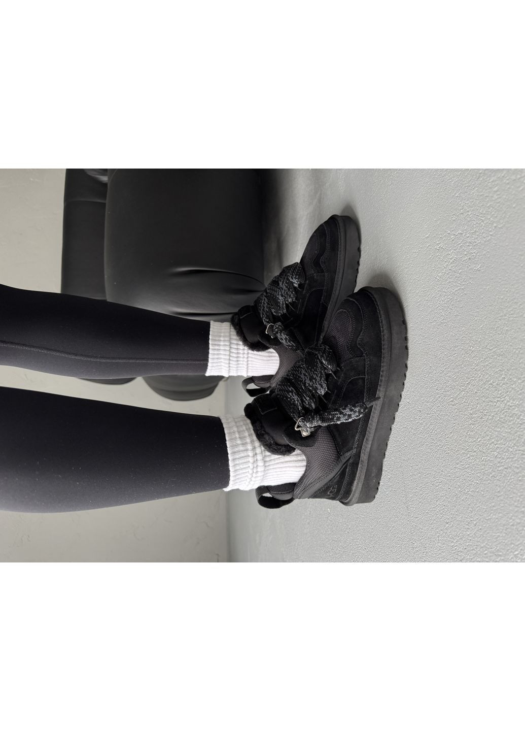 Кроссовки женские и мужские UGG Lowmel Sneaker Black | Угі Лоумелл чёрные демисезоны (372463791)