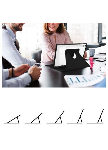 Чехол для планшета 360° Rotatable Samsung Tab S9 Plus (SM-X810/SM-X816)/S9 FE Plus (SM-X610/SM-X616) 12.4" Black (710398) BeCover 360° Rotatable Samsung Tab S9 Plus (SM-X810/SM-X81 (366491389)