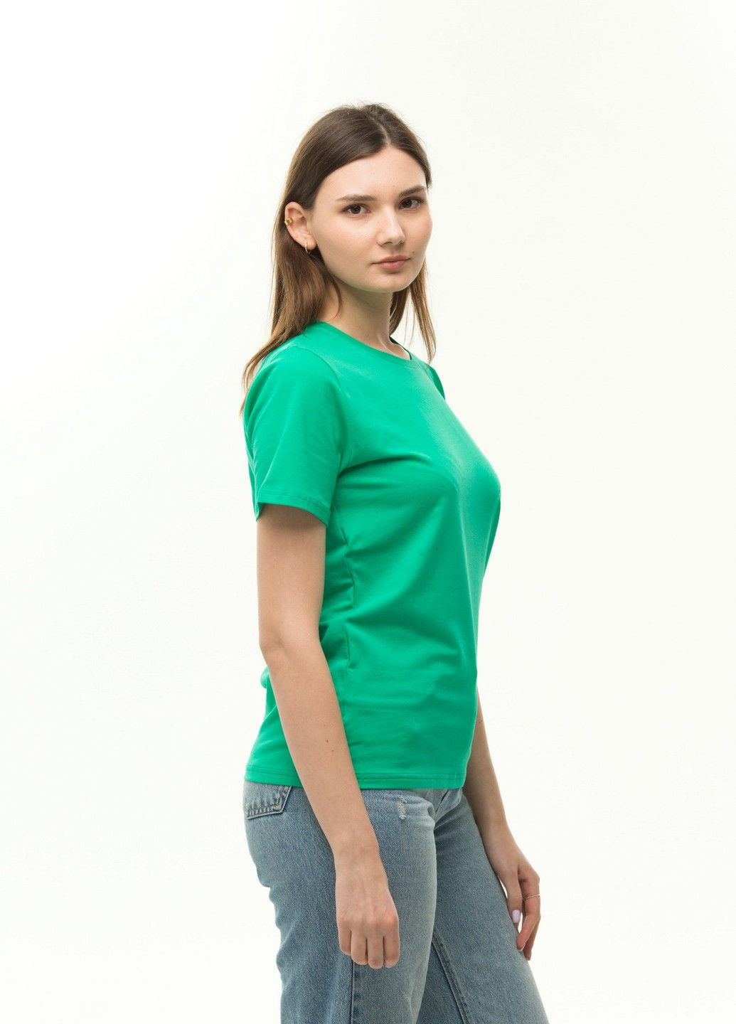 Изумрудная всесезон футболка женская Наталюкс 41-2357
