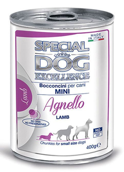 Вологий корм для собак SDE Dog Wet Mini Adult ягня 400 г Monge (369929300)