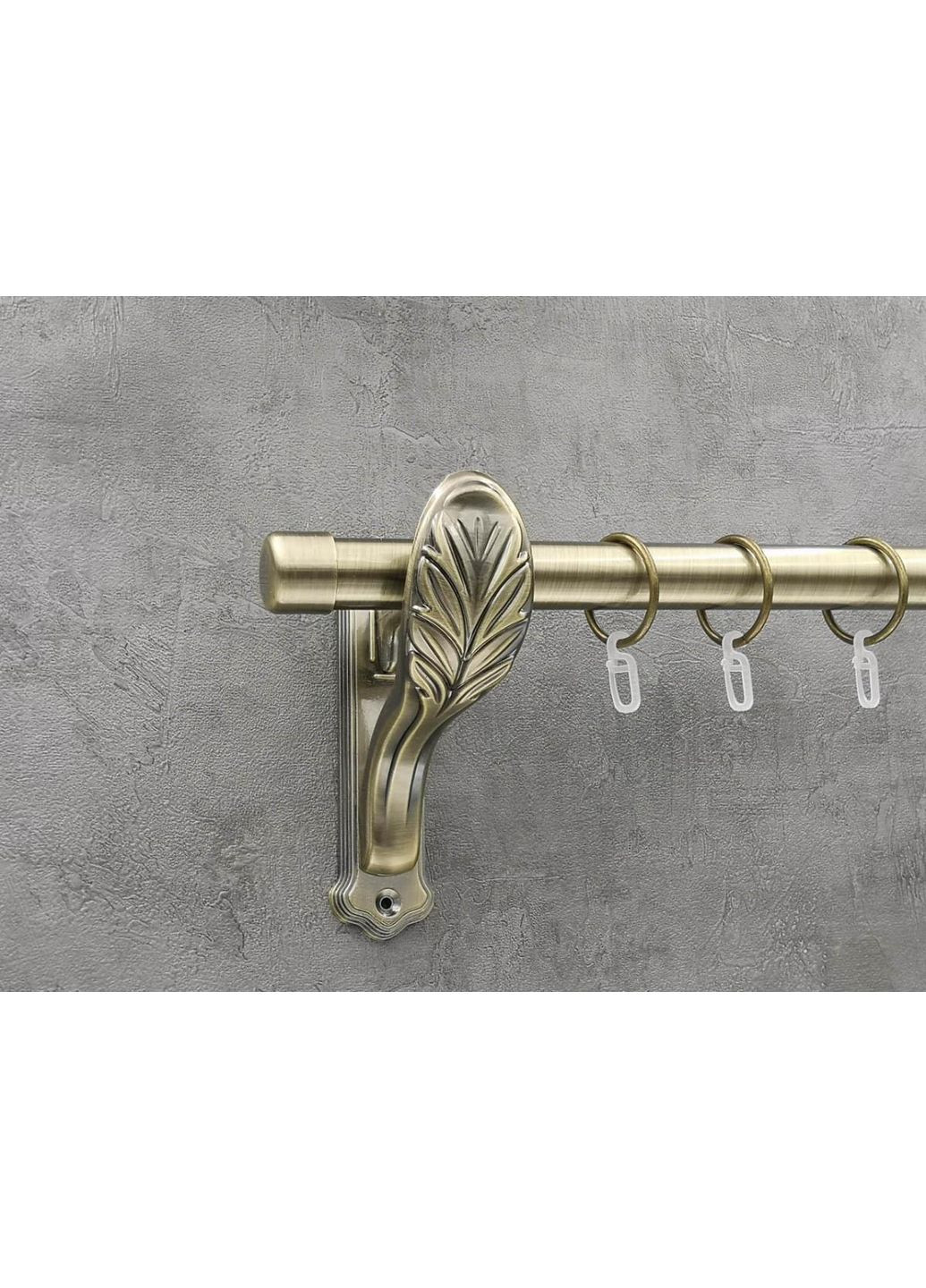 Карниз Заглушка гладкая штанга одинарный ретро 25 мм 320 см Антик Quadrum (352782589)