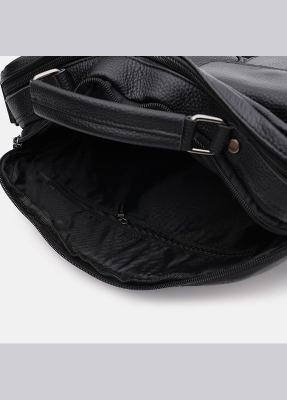 Сумка чоловіча через шкіряне плече K1711bl Чорний Keizer (302009377)