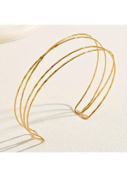 Стильне чокер кольє Металевий Золотистий No Brand метал (362376690)