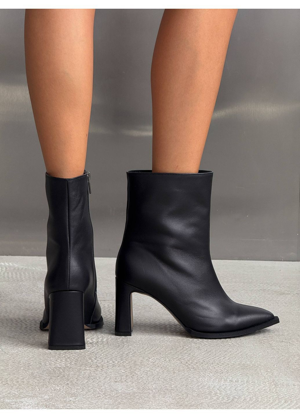Черные демисезонная демисезонные ботильоны Helen